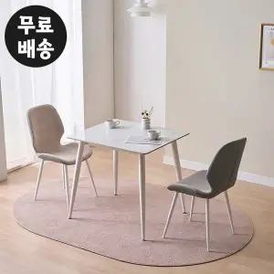 [벤티스가구]안느 세라믹 식탁세트 2인용 미니 원룸 신혼 부부 식탁 2인 미니 소형 카페 800 화이트
