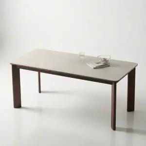 [스코나] 파인즈 포세린 세라믹 원목 1800 6인 식탁 테이블