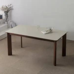 [스코나] 파인즈 양면 포세린 세라믹 원목 1400 4인 식탁 테이블