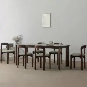 [스코나] 파인즈 원목 6인 식탁세트(의자6개)