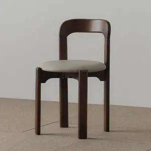 [스코나] 파인즈 실리콘레더 원목 식탁 의자