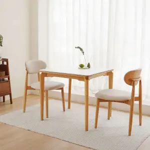 [마루이] 오클린 포세린 통세라믹 2인용 800 식탁세트_의자형