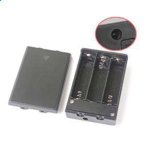 호환상품 플라스틱 AA 배터리 보관 케이스 3x 슬롯 3개 x 4.5V ON/Off 스위치가 있는 홀더 박스 컨테이너 D