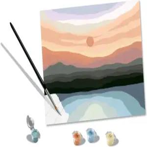 숫자 키트에 의한 레이븐스버거 미니멀리즘 풍경화 - 23515 12세 이상의 회화 예술 및 공예품