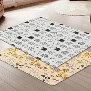 양면 놀이방 매트 유아용 두꺼운 엠보싱 어린이 놀이방 매트 특대형 층간소음 접이식 미끄럼 논슬립 놀이용