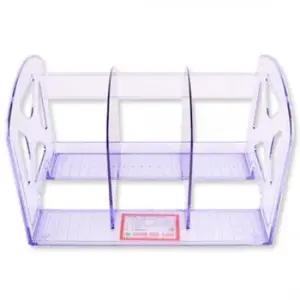 BS set)투명 책꽂이 3단 2P 30x19x19cm 화일꽃이 파일꽃이 서류정리 서류꽃이