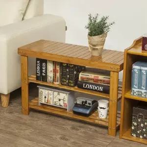 TBZ 2단 선반겸 우드의자 선반장 주방선반 배란다선반 베란다선반 베란다인테리어