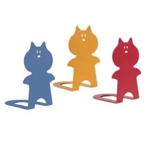 BS 아카데미 북엔드 L형 동물형-고양이) 높이 140mm MB-101 북엔드 책정리대 L자형