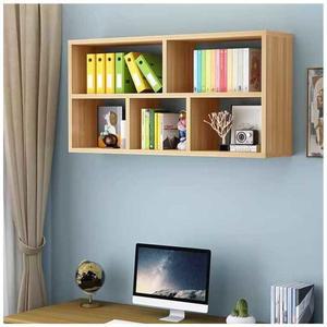 벽걸이 책장 선반 100x15x65cm 원목 벽걸이책장 책꽂이 화이트 수납장