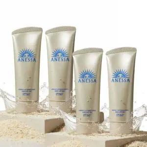 아넷사 퍼펙트 유브이 선스크린 스킨케어 젤엔에이 90g 4개 워터프루프 자외선차단제