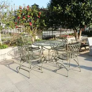 세트 철제테이블 가든 탁자 야외 주물테이블 옥상 정원