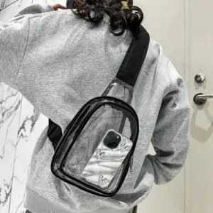 여름 방수 클리어 물놀이 pvc 투명 가방 크로스백