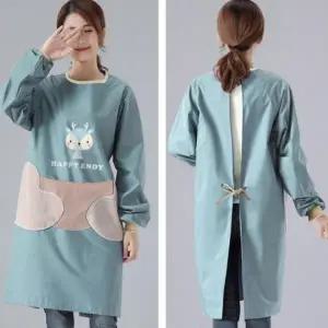 [FW511] 앞치마 주머니 화방 어린이집 청소 작업용 방수 카페 작업복 미술