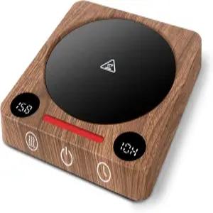 커피 컵 워머 책상용 급속 가열 머그 디스플레이 스크린 2개 2-10시간 자동 차단이 가능한 대형 캔들