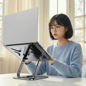 현데코 360도 회전 각도 높이 조절 접이식 테블릿 PC 노트북 멀티 스탠드 거치대