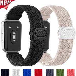 삼성 갤럭시 Fit3 스트랩 용 땋은 나일론 스마트 시계 액세서리 fit3 밴드 가능한 correa 조절 손목 팔찌