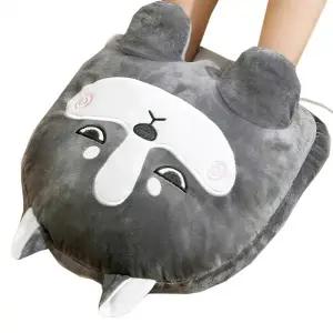 ( )USB 허스키 강아지 발난로 발열 방석 쿠션 풋워머 사무실 손난로 가정용