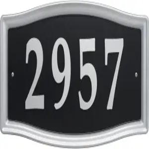 화이트홀 제품 11199 이지 스트리트 주소 명판-실버 15.5x8x0.5