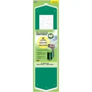 Hy-Ko 제품 911 주소 플레이트 6인치 x 18인치 (3인치 숫자) 녹색 1피스