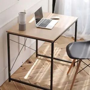 [NS홈쇼핑]이지심플 블랙 우드 기본책상80 인테리어 완성 편리한 사용성 데일리 필수템..[35747725]