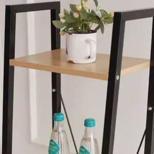 [NS홈쇼핑]중형선반 우드 블랙 이지심플 실용적인 데일리 필수템 가성비 좋은 선택..[35747726]