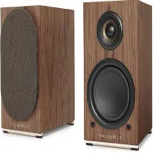 삼각형 - AIO 트윈 Wi-Fi 및 블루투스 액티브 책장 스피커 2x50W 앰프 HD 오디오 Phono/Turntable + 광 TV