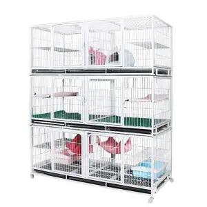 강아지 케 고양이 펜스 대형 3단 철장 야외