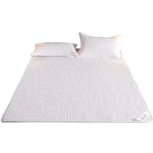 라텍스침대패드 얇은 매트 누빔 침대요 사계절 기숙사 핑크 앤니 전면직물