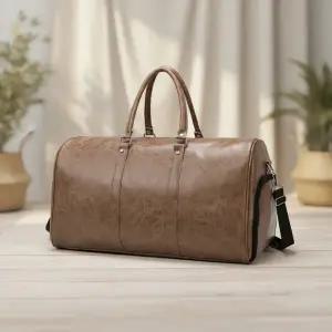 고급 가죽 여행용 보스턴백 남녀공용 기내 가방