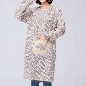 여성 올인원 주방 긴팔 팔토시 방수 김장 플라워 앞치마