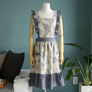 (상품선택 허브 허리 앞치마)꽃무늬 셔링 앞치마 신혼 패션 치마같은 예쁜앞치마