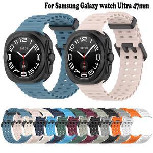 삼성 갤럭시 워치 울트라 47mm 스마트워치 밴드 팔찌 손목밴드 2025 패션 2024 스포츠 실리콘 스트랩용 시계줄