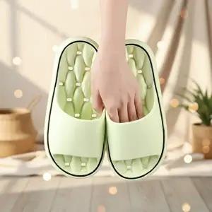 [옷자락]남녀공용 사계절 미끄럼 방지 실내 욕실 슬리퍼