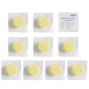 COBETTER 10개/pk 멸균 주사기 필터 이중층 PES 친수성 멤브레인 0.2μm 실험실 직경 13mm 개별 포장