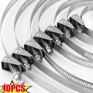 스테인레스 스틸 케이블 퀵 릴리스 호스 클램프 스트랩 나사 버클 여분의 긴 조절 가능 자동차 연료 파이프