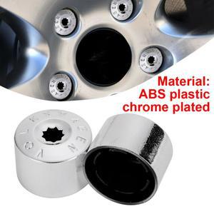 1세트 17MM 자동차 바퀴 너트 크롬 커버 잠금 장치 폭스 바겐/골프/Passat/폴로 휠 허브 알루미늄 합금 빅