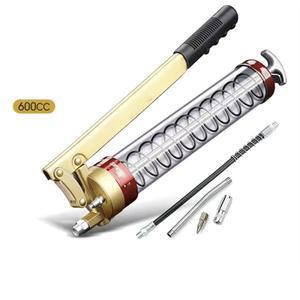 고압 수동 그리스 건 헤비 듀티 피스톨 그립 투명 방폭 소재  종류의 자동차 600cc