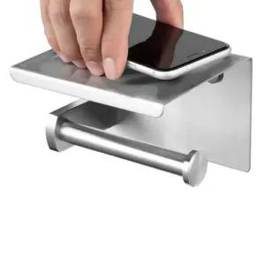 스텐 무타공 화장실 휴지 걸이/거치대/두루마리/화장지/행거/디스펜서/케이스/욕실/주방/학교/업소용/가정