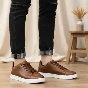 남성 레더 캐쥬얼 큰사이즈 운동화