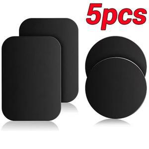 자석 자동차 전화 홀더에 대 한 1/3/5Pcs 금속 플레이트 디스크 라운드 철 시트 스티커 자기 스탠드 마운트