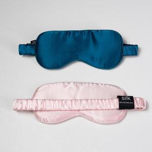 19 Moe 100% 순수 실크 슬리핑  마스크, 럭셔리 뽕나무 눈가리개 커버 탄성 스트랩 포함