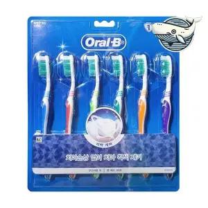 구강 위생 칫솔 6P 다용도 양치질 용품