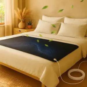 침대용 접지 매트 수면 및 스트레스 개선을 위한 케이블이 있는 패드 웰 퀸 킹 사이즈