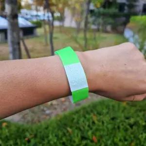 입장권 팔찌 종이 일회용 티켓 팔찌 형광그린 10장