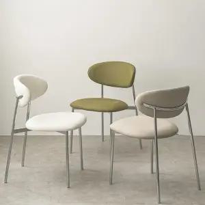 /인터데코 편안한 가죽 식탁 의자 카페 업소용 체어 HW136