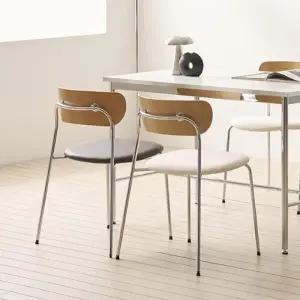 /인터데코 심플한 가죽 카페 의자 인테리어 체어 식탁용 HW134