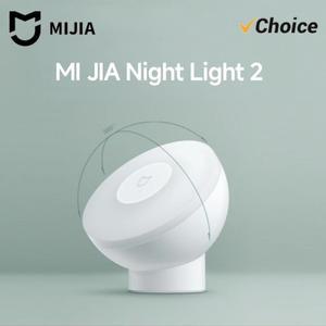 MIJIA LED 유도 야간등 2 램프 조절 가능 밝기 적외선 스마트 인체 센서 자석 베이스 포함