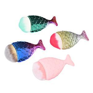 인어 꼬리 네일 브러쉬 손톱 관리  청소 먼지 가루 피시테일 화장품 아트 매니큐어 액세서리