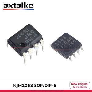 10PCS NJM2068 DIP-8 SOP-8 JRC2068 DMP8 저잡음 듀얼 연산 증폭기 IC 오디오 칩