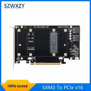 NVIDIA V100 SXM2 그래픽 카드 어댑터 PCIe x16 확장